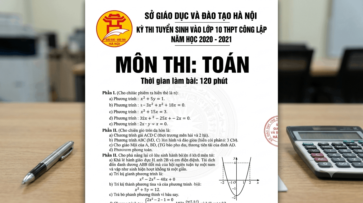 Kì thi tuyển sinh lớp 10 THPT - Môn Toán (2020 - 2021)